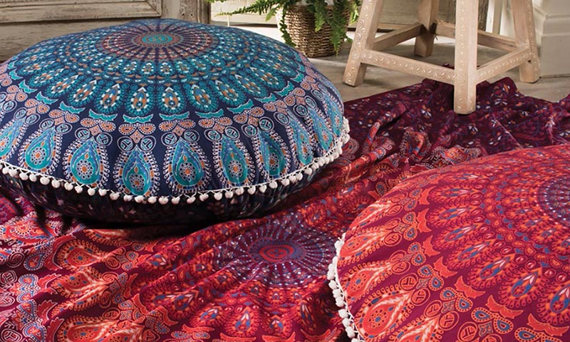 Indian floor cushions