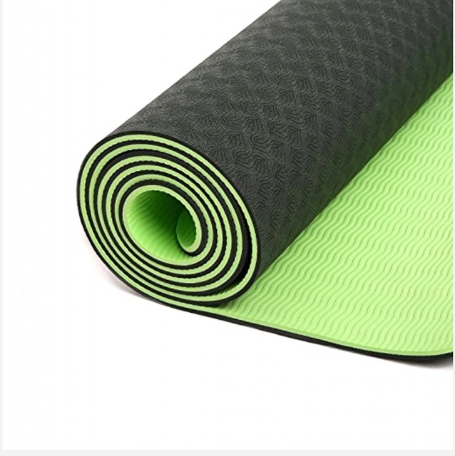 Tpe Alignment Royal Green 6mm Yoga Mat at Rs 600/piece