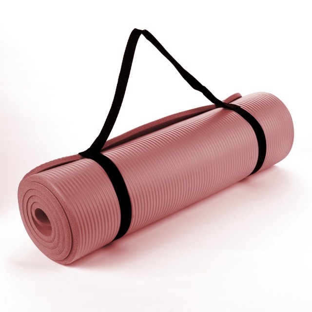 RED 15MM NBR YOGA MAT, Thick yoga Mat size 15mm x 60cm x 190cm Long For ...