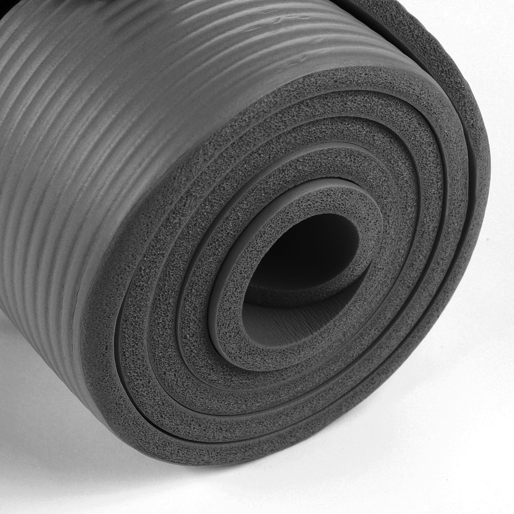 Dark Green 15mm Thick NBR Exercise Fitness Gym Yoga Mat 190cm x 62cm