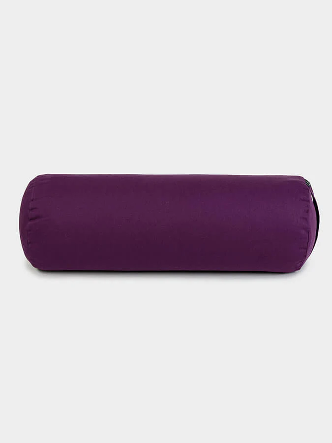 Lilac Long buckwheat yoga bolster meditation cushion 62cm x 23cm