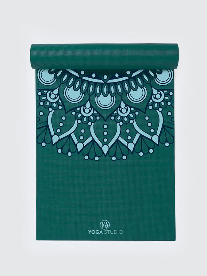 Mandala design sticky yoga mat 6mm 183cm x 61cm