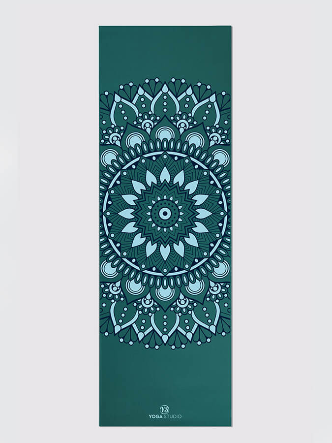 Mandala design sticky yoga mat 6mm 183cm x 61cm