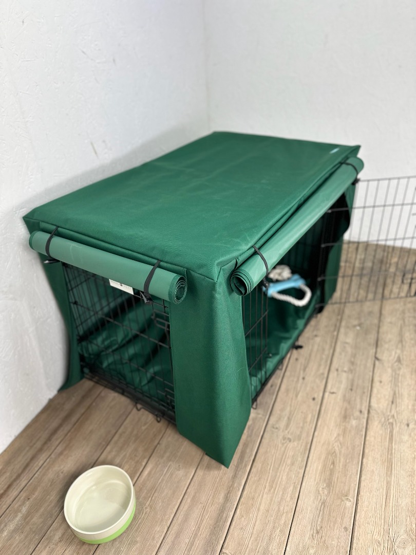 New Forest Green Waterproof Dog Cage Crate Travel Covers Made In The UK