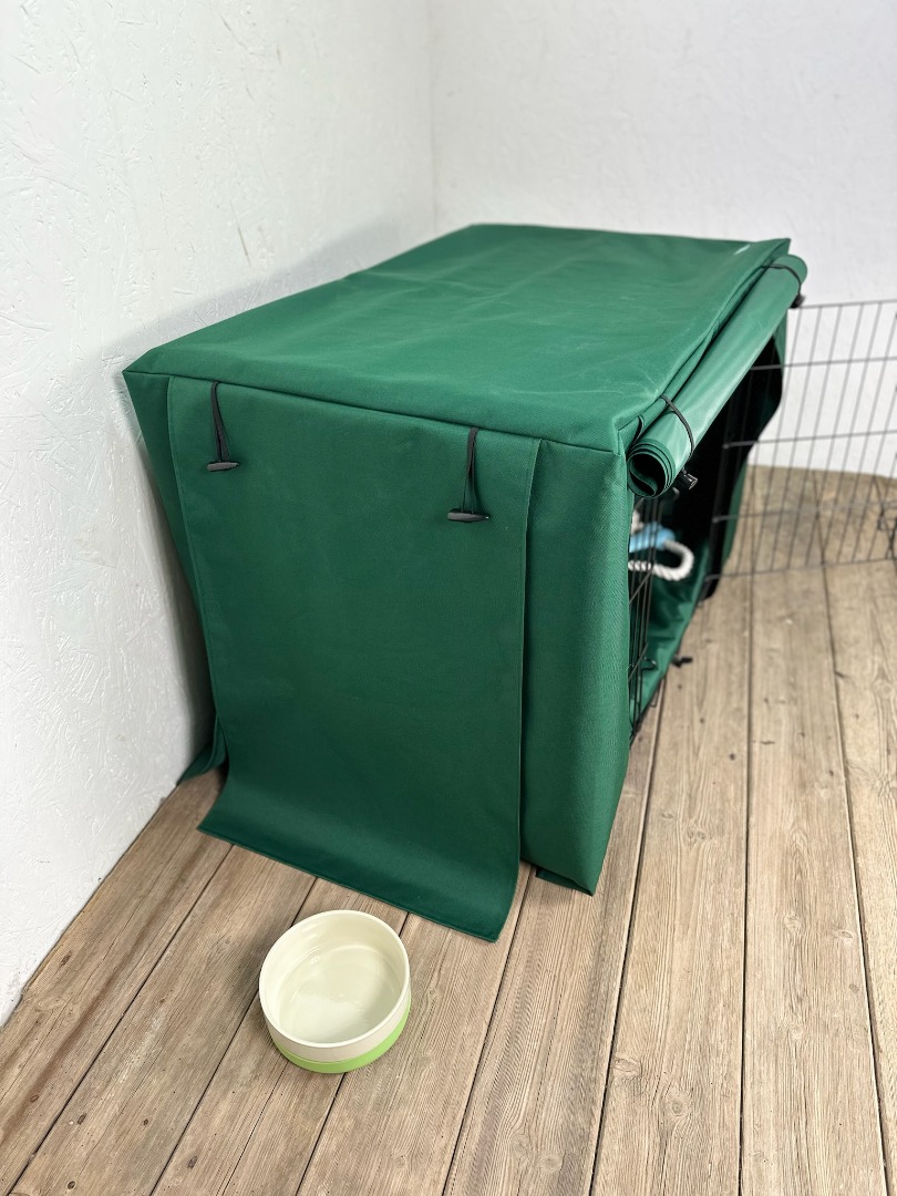 New Forest Green Waterproof Dog Cage Crate Travel Covers Made In The UK