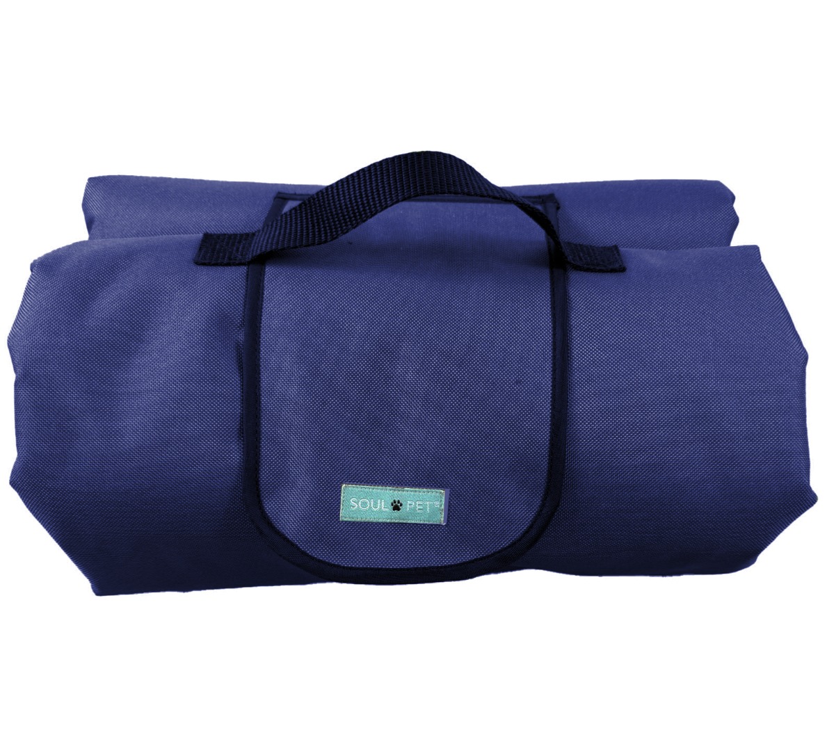 Navy Blue Large Pet Travel Beach Picnic Blanket with Waterproof Backing Size: 150cm x 95cm