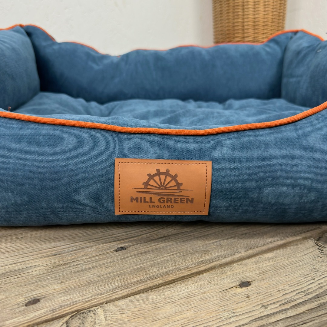 Eco-friendly  recycled Fabric Box Dog Beds Soft Comfy Made in Somerset UK