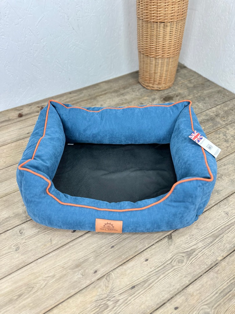 Eco-friendly  recycled Fabric Box Dog Beds Soft Comfy Made in Somerset UK