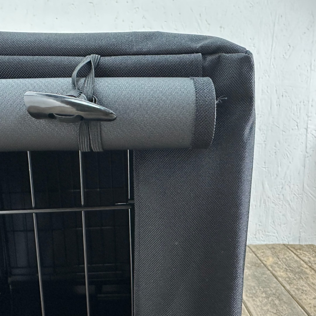 Black Waterproof Dog Cage Crate Travel Covers Made In The UK