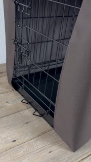 Brown Waterproof Dog Cage Crate Travel Covers Made In The UK