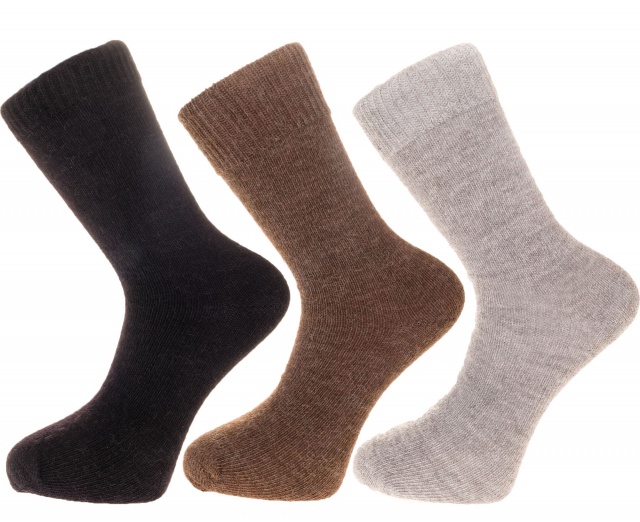 Gift Pack Idea M 3 pairs of Alpaca Every Day Socks, 55% Alpaca Wool
