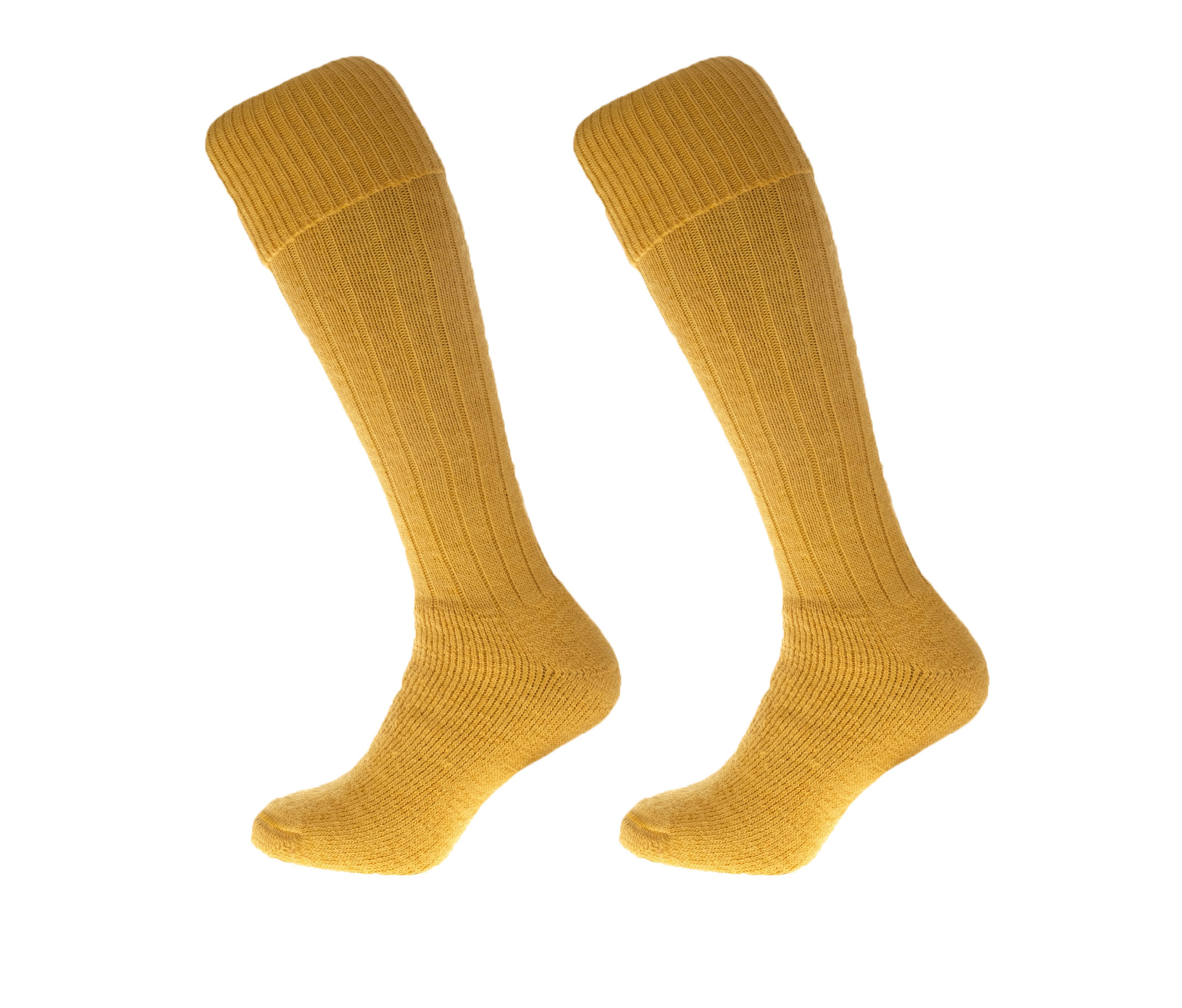 Alpaca Wool Long Country Socks Mustard Yellow 75% Alpaca Wool