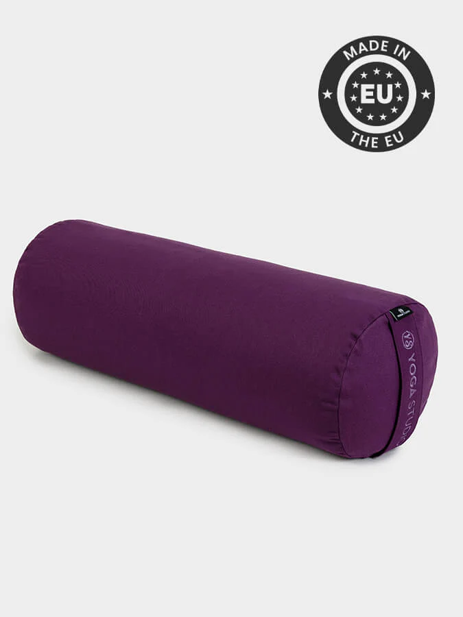 Lilac Long buckwheat yoga bolster meditation cushion 62cm x 23cm