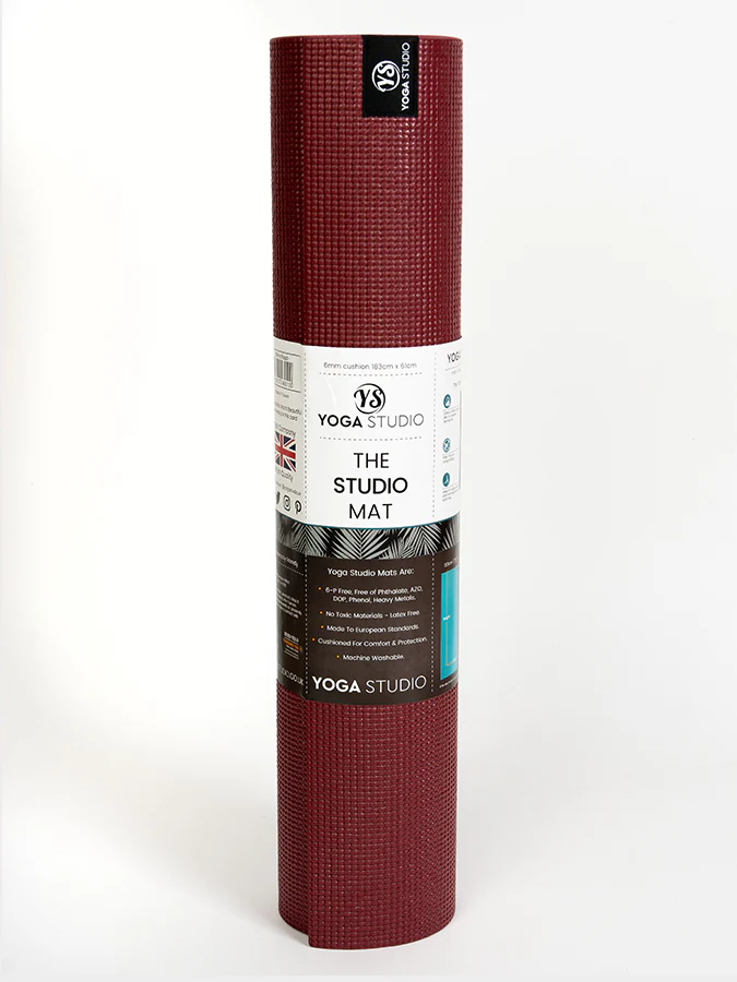 Raspberry  Sticky yoga mat - 6mm 183cm x 61cm